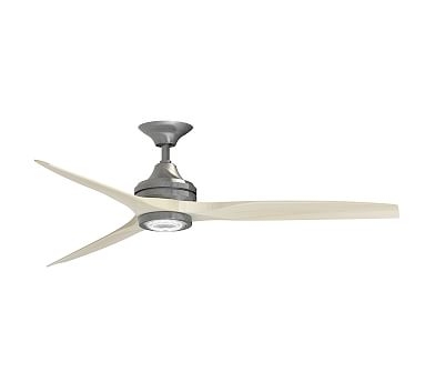 Spitfire Ceiling Fan With LED Kit, Galvanized/White - Image 0