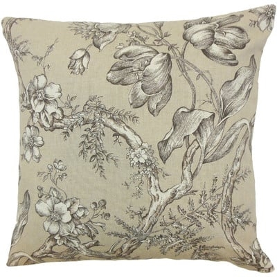 Blair Floral Throw Pillow - Image 0