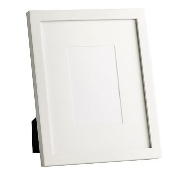 Gallery Frame, 4"x 6" (8" x 10" without mat), White Lacquer - Image 0