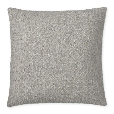 Boucle Pillow Cover, 22" X 22", Grey - Image 0