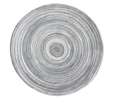 Capel Custom Braid Round Rug, Grey, 5' Round - Image 0