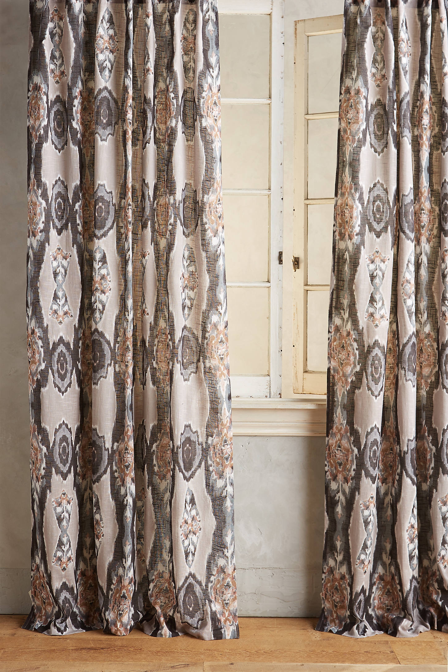 Stretched Ikat Curtain - Image 0