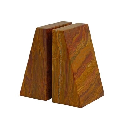 Brown Zeus Non-skid Bookends - Image 0