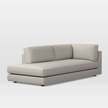 Haven Left Arm Terminal Chaise, Poly, Twill, Stone - Image 2