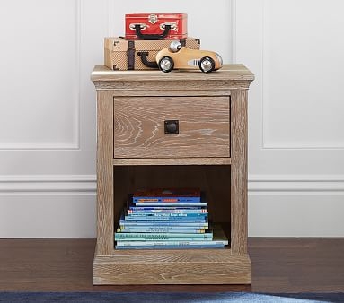 Charlie Nightstand, Weathered Navy, In-Home Delivery - Image 2
