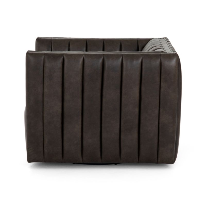 Cosima Leather Channel Tufted Chair - Image 2