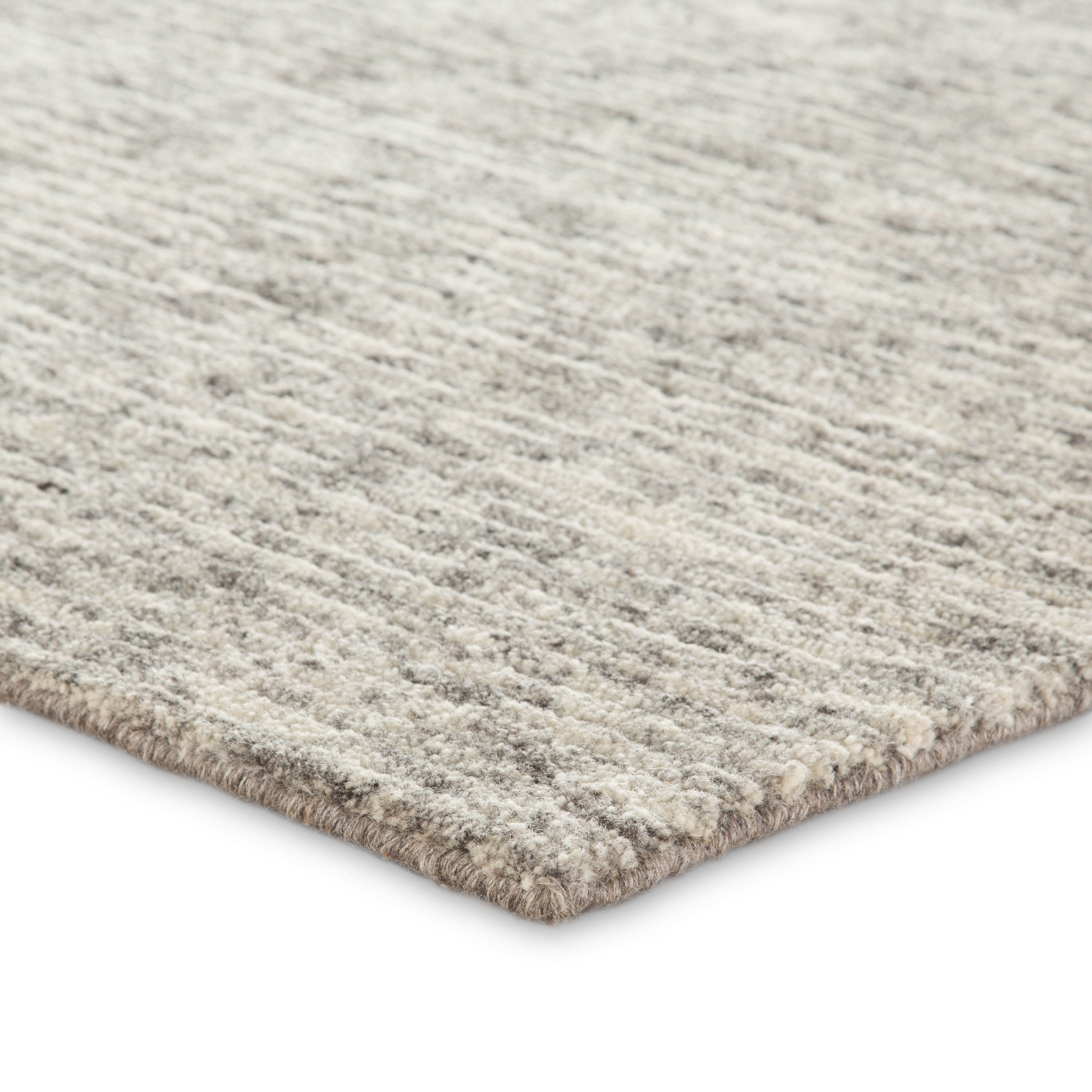 Montshire Handmade Solid Gray/ White Area Rug (8'X10') - Image 1
