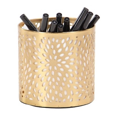 Renshaw Modern Perforated Design Round Pencil Cup - Image 1