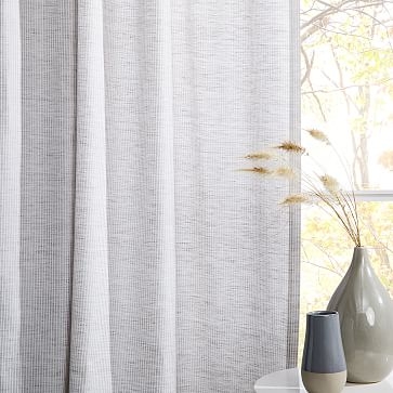 Delancey Curtain, Platinum/Stone White, 48"x96" - Image 3