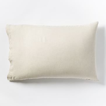 Belgian Linen Standard Pillowcase, Set of 2, Natural Flax - Image 2