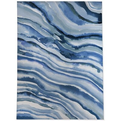 Kendrick Watercolor Waves Area Rug - Image 0