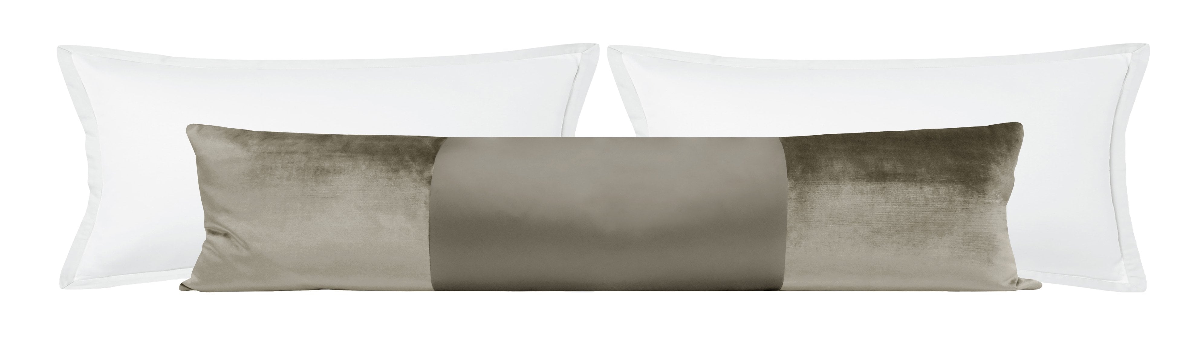 THE XL LUMBAR :: MONOCHROMATIC FAUX SILK VELVET // QUARTZ - Sample 4" X 4" - Image 0