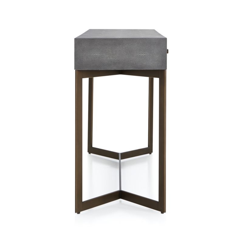Faux Shagreen Console Table - Image 2
