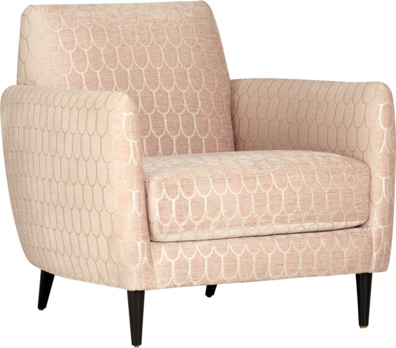 Parlour Crisanta Blush Pink Chair - Image 2