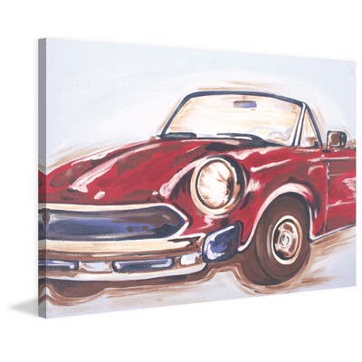 Vintage Car" by Reesa Qualia Painting Print on Wrapped Canvas - Image 0