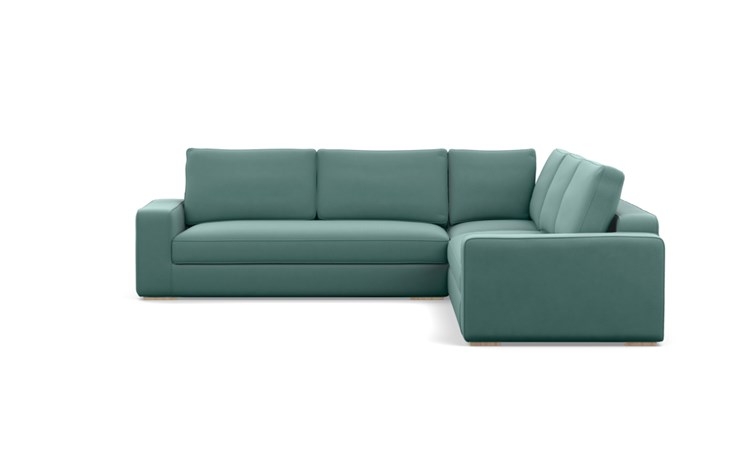 Ainsley Corner Sectional with Marina Fabric and Natural Oak legs - Image 0