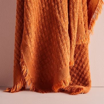 Waffle Weave Throw, 50"x60", Copper - Image 0