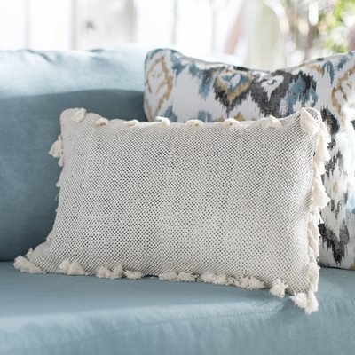 Charleena Moroccan Tassel Cotton Lumbar Pillow - Image 0