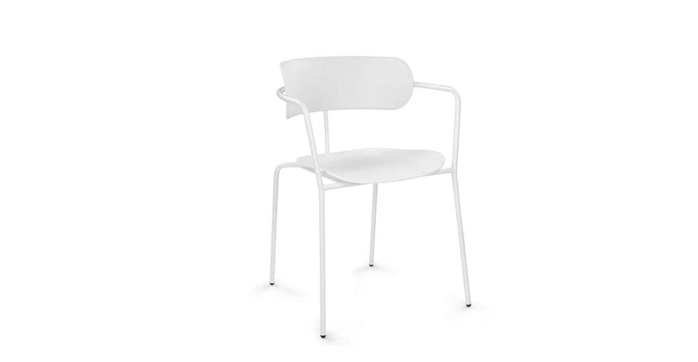 Colibri White Dining Armchair - Image 0