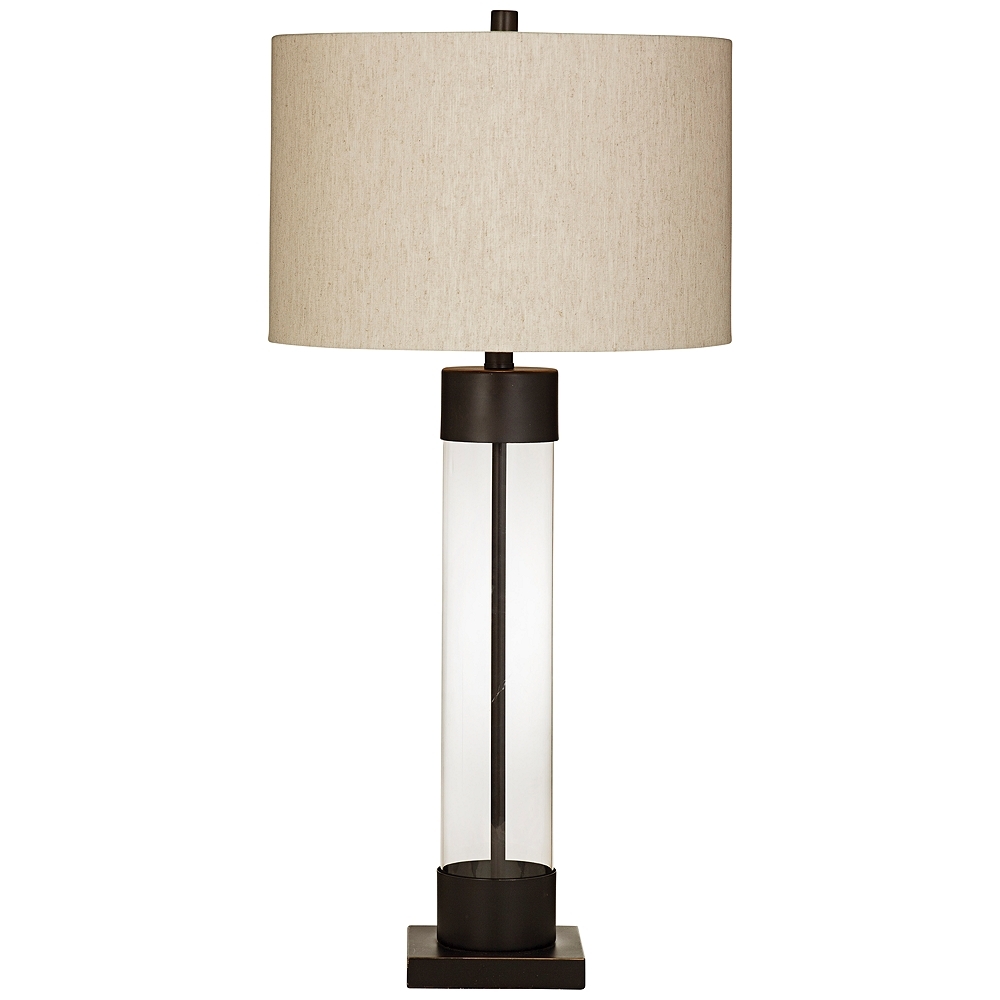 Brannan Bronze and Glass Table Lamp - Style # 58K99 - Image 0