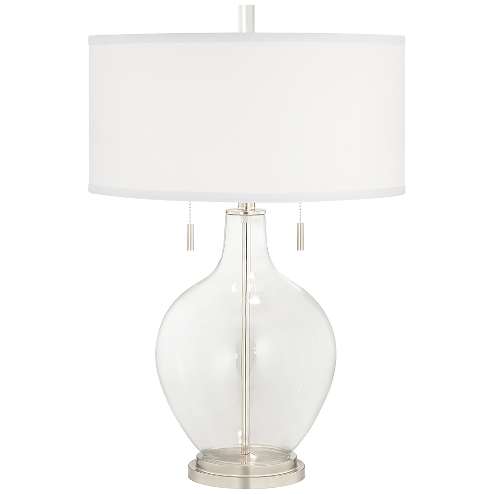 Clear Fillable Toby Table Lamp - Style # 17P42 - Image 0