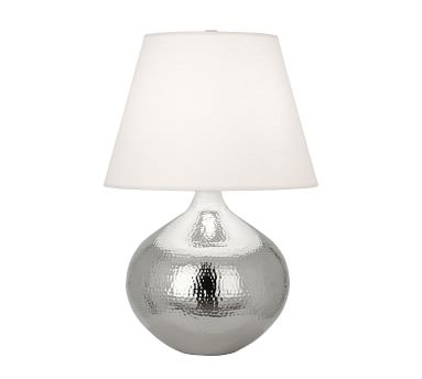 Danielle Small Round Table Lamp, Nickel - Image 2