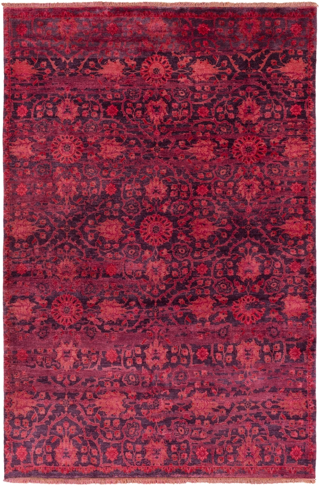 Empress Purple Indoor 9' x 13' Handmade Rug - Image 1