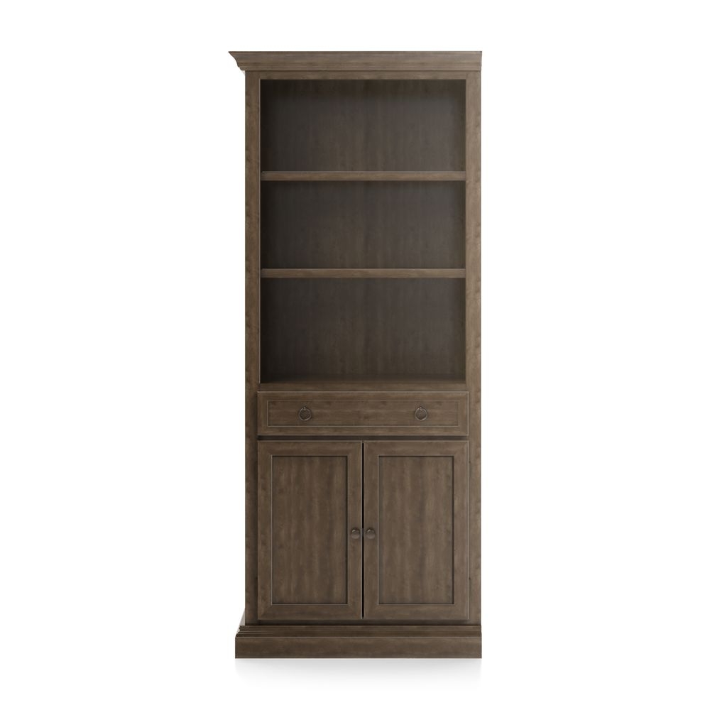Cameo Nero Noce Storage Bookcase with Left Crown - Image 0