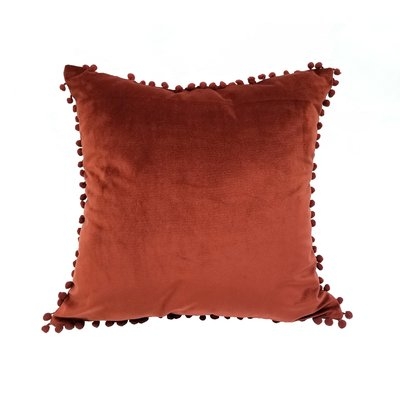 Peasely Pompom Throw Pillow - Image 0