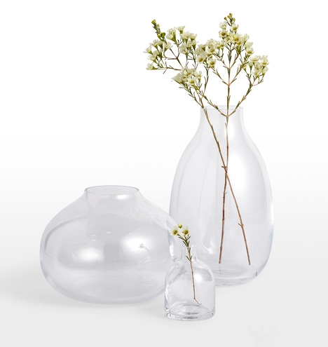 Wide Hand Blown Glass Vase - Image 5