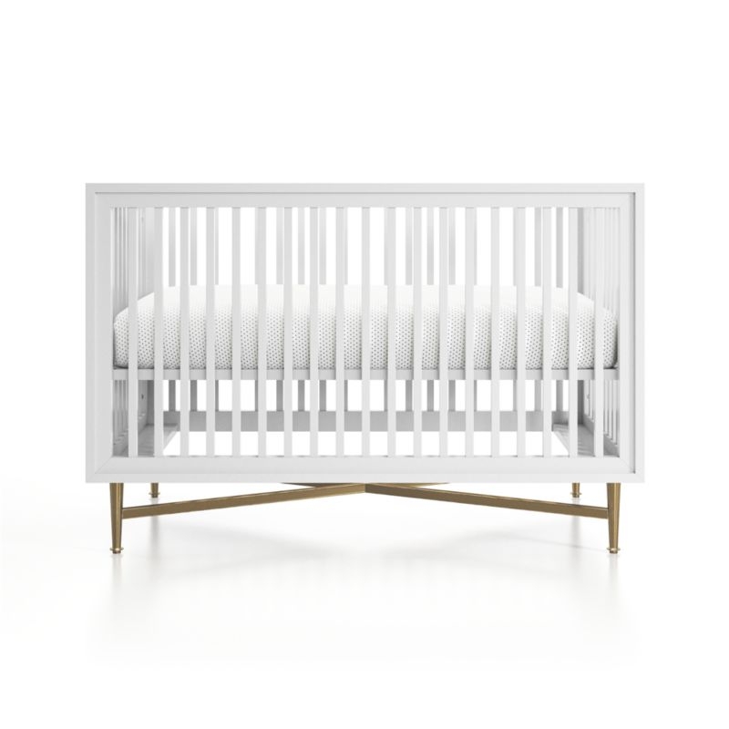 White Campaign Crib - Image 3