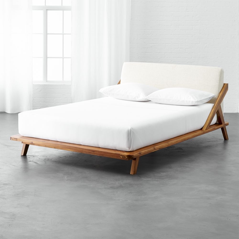 drommen acacia wood full bed, local in-home delivery - Image 0