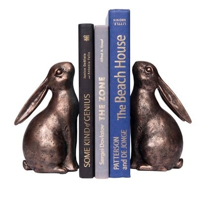 Resin Bunny Shaped Bookends - Image 0