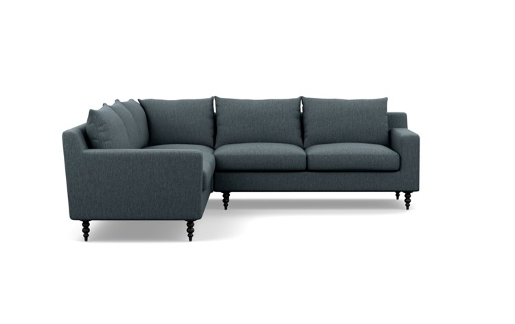 Sloan Corner Sectional with Rain Fabric and Matte Black legs - Image 2