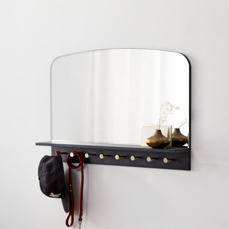 Conner Entryway Mirror With Hooks - Image 1