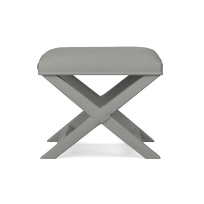 X-Base Stool, Performance Linen Blend, Cobblestone - Image 0