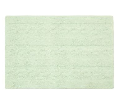 Lorena Canals Braids Washable Rug Soft Mint Small 2' 6" x 4' - Image 0