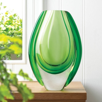 Olgrah Emerald Art Glass Vase - Image 0