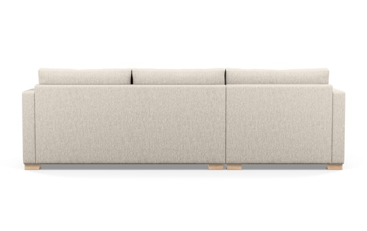 Charly Sectionals with Wheat Fabric and Natural Oak legs - Image 3
