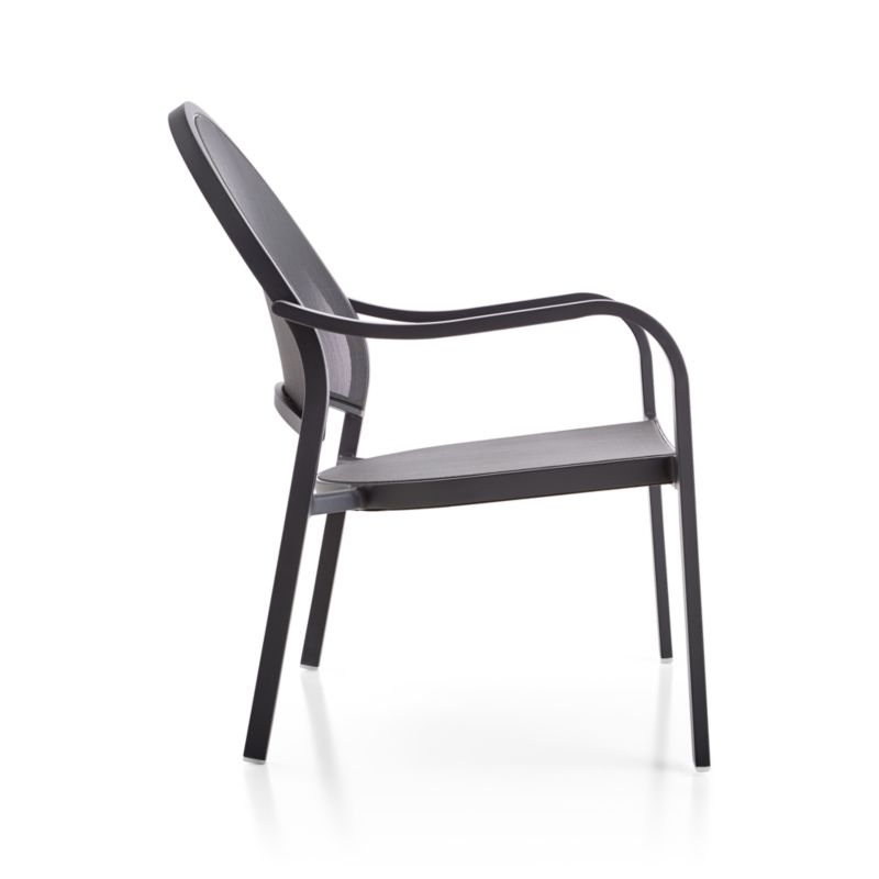 Lanai Charcoal Mesh Outdoor Lounge Chair - Image 3