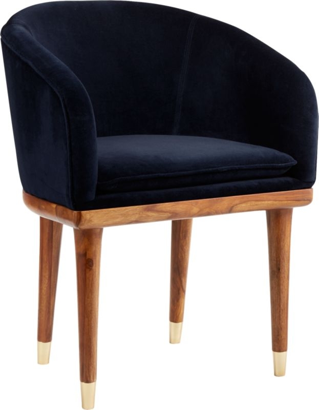 viceroy sapphire blue velvet chair - Image 6