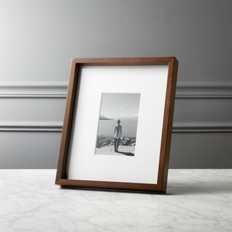 Gallery Walnut Frame with White Mat 5x7 - Image 2