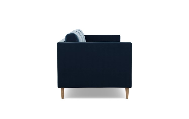 Oliver Sofa with Blue Sapphire Fabric and Natural Oak legs - Image 1