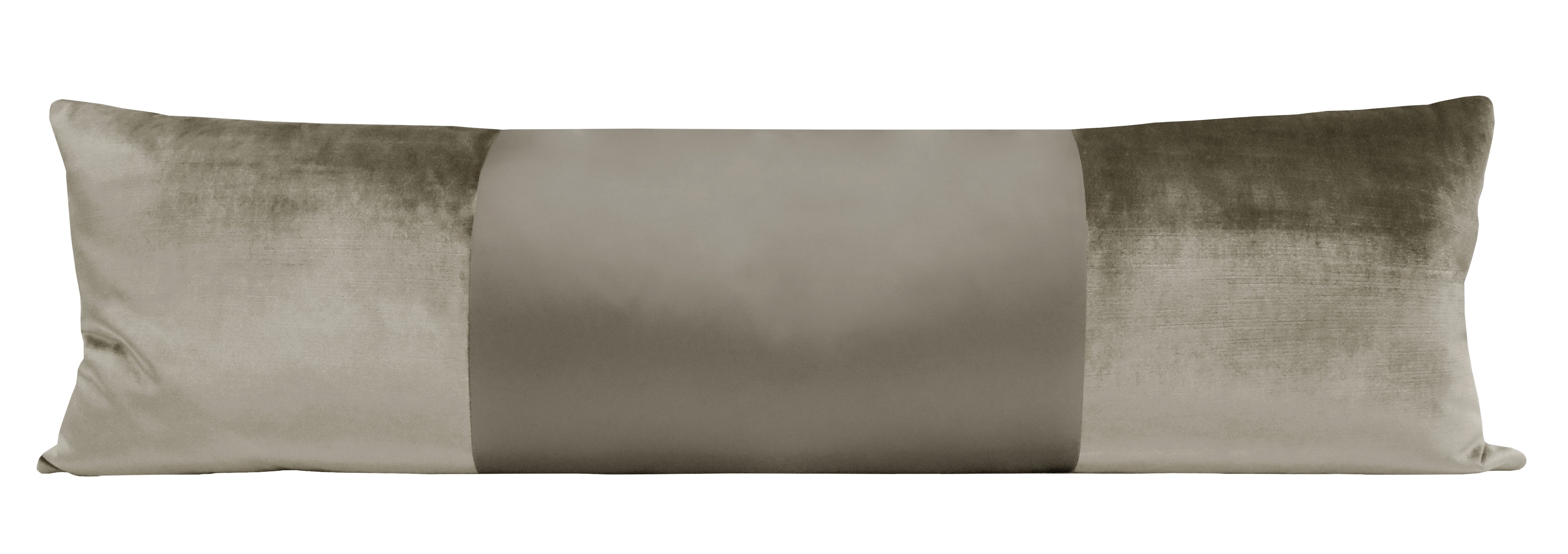 THE XL LUMBAR :: MONOCHROMATIC FAUX SILK VELVET // QUARTZ - Sample 4" X 4" - Image 1