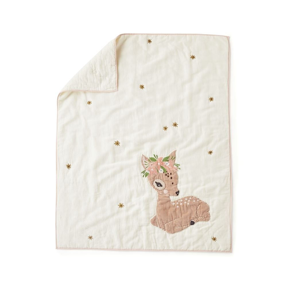 Little Fawn Baby Quilt - Image 0