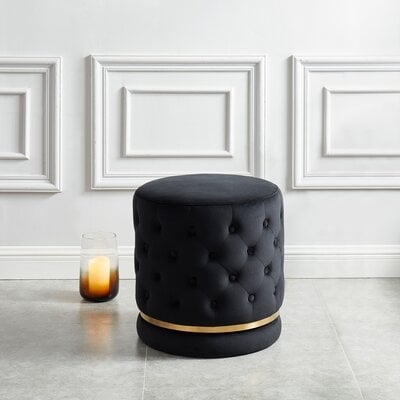 Farrish Tufted Pouf - Image 0