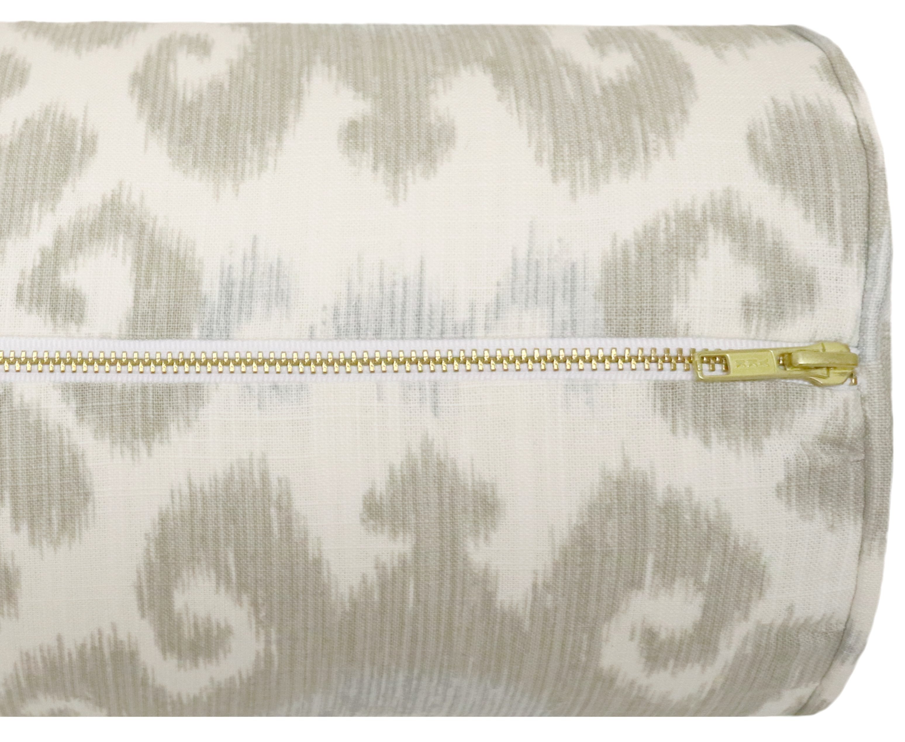 THE BOLSTER :: EAST HAMPTON IKAT // STONE - Sample 4" X 4" - Image 3