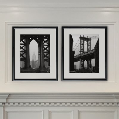 'New York Crossing' 2 Piece Framed Photographic Print Set - Image 0