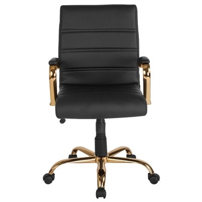 Leaman Task Chair, Black/Gold - Image 0