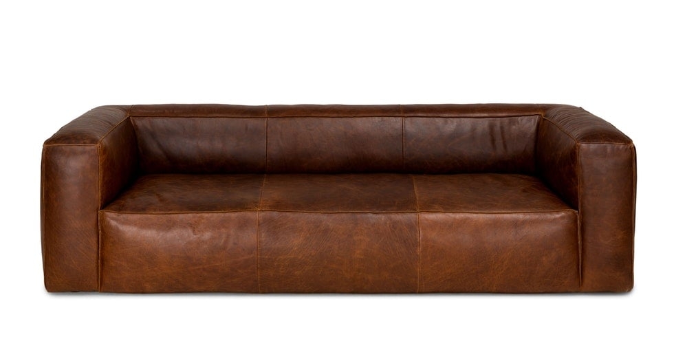 Cigar Rawhide Brown Sofa - Image 0